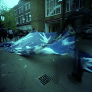 After washing the final developed cyanotype image was revealed to the world.