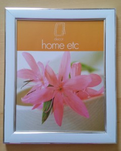 An 8x10" sized glass photo frame from a pound shop, to use for contact print